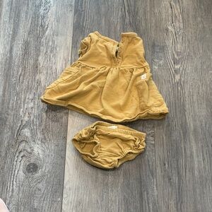 Little Planet Kids Mustard Yellow Dress Set